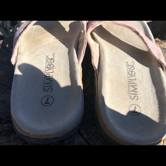 Simply basic Women’s Pink Slide On Shoes Size 7 - Picture 7 of 7